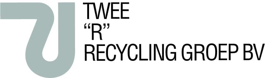 Logo van Twee R Recycling Groep met een krachtig en duurzaam ontwerp dat circulariteit en innovatie in puinrecycling symboliseert. Logo van Twee R Recycling Groep met een krachtig en duurzaam ontwerp dat circulariteit en innovatie in puinrecycling symboliseert.
